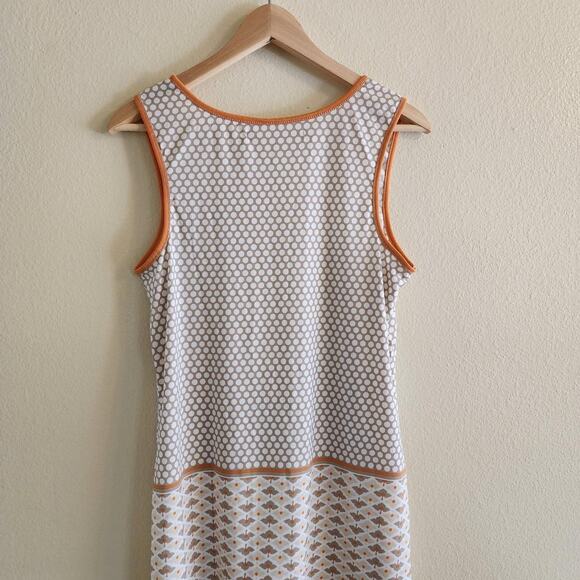 Max Studio Women's Orange and Grey Patterned Long Shirt Size M - Picture 2 of 4